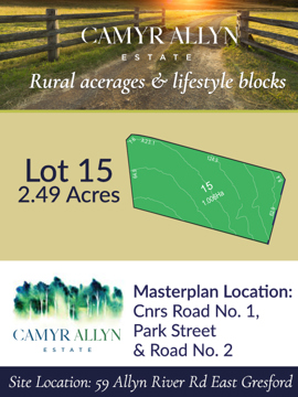 Lot 15 - Camyr Allyn Estate